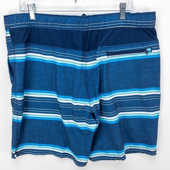 SPEEDO Lined Swim Trunks Lot of 2 Mens Men's XL Blue Green Pockets Drawstring - Picture 3 of 13